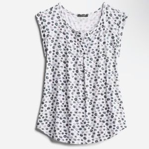 Papermoon Truckee Split Neck Knit Top